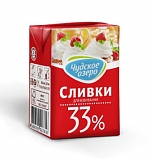 Сливки Чудское озеро 33% 0,5 л