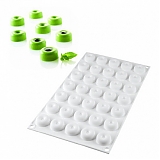 Форма для муссовых десертов "Мини саварен" h26мм, 35 ячеек