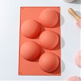 Силиконовая форма "Полусферы" 75мм 5 ячеек