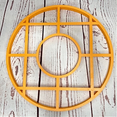 Форма пластиковая для торта "Венок" 25см