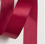 Лента атласная цвет  Бордовый  №037 2,5см длина 22м
