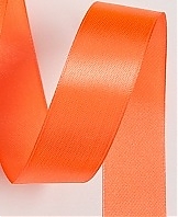 Лента атласная Оранжевая 2,5см 22м