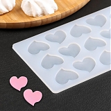 Мат силиконовый "Сердечки" 18 ячеек
