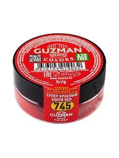Сухой жирорастворимый краситель Guzman "Супер красный" 745 5гр