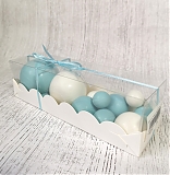 Шары из глазури Бело-голубые, 11шт