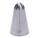 Насадка кондитерская №2F «Сакура»  диам.верх 14.0 мм * диам.низ 25.0 мм * высота 38,6 мм