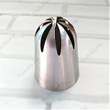 Насадка кондитерская №F2 «Роза винтовая» диам.верх 22.0 мм * диам.низ 36.5 мм * высота 47.0 мм