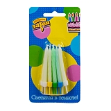 Свечи для торта 5см ,светящиеся в темноте, 10шт