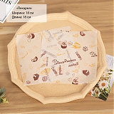 Пергамент для Бенто-торта "Bakery" 18*18см, 10шт