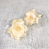 Сахарные цветы "Роза кремовая" 1шт