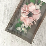 Ветка сахарная "Шиповник белый" 20см