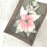 Ветка сахарная "Лилия с розовым прокрасом" 20см