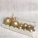 Шары из глазури Золотые, 11шт