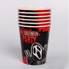 Стакан бумажный "Halloween party" 250мл, 6шт